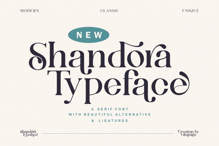 Shandora a Modern & Classy Serif Font Download