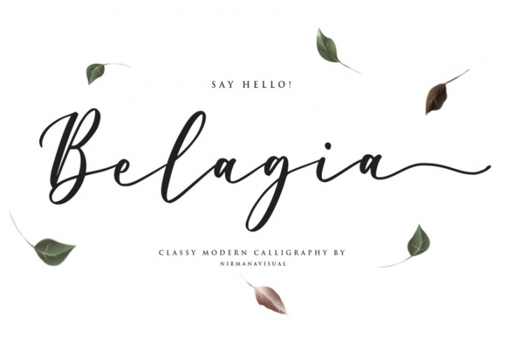 Belagia - Classy Calligraphy Font Download