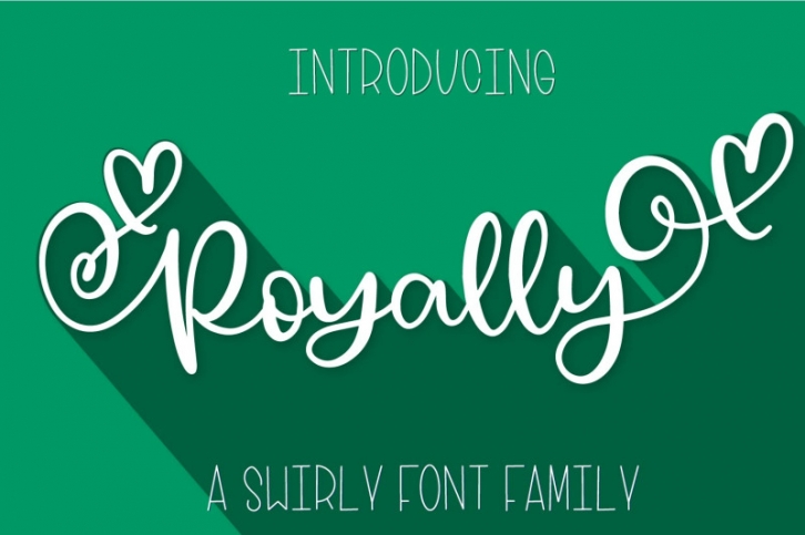 Royally - A Swirly Font Family Font Download
