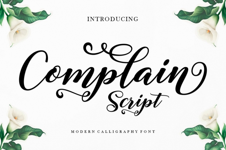 Complain Script Font Download