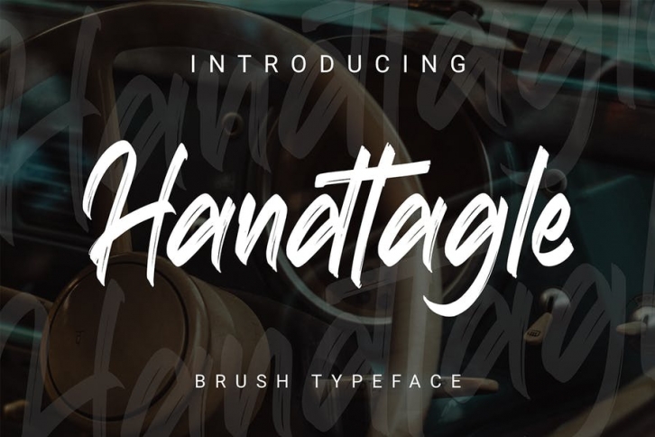 DS Handtagle - Handbrush Typeface Font Download
