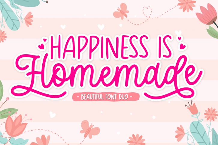 Happiness is Homemade Font Download