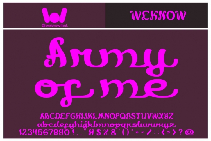 Army of Me Font Download