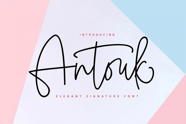 Antouk Signature Duo Font Download