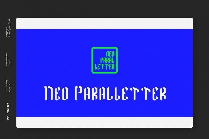 Neo Paralletter Font Download