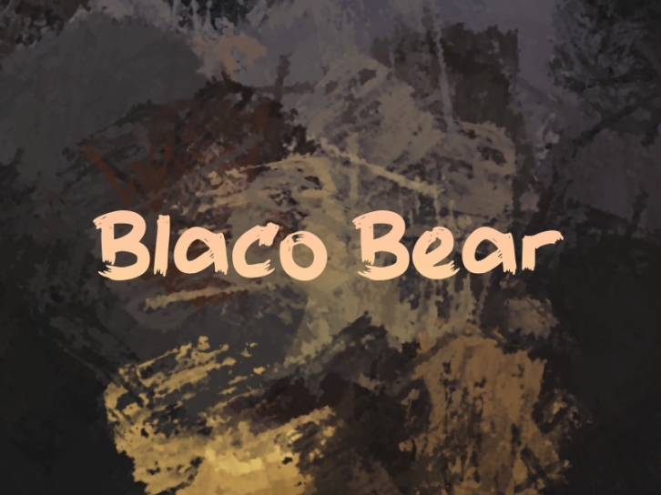 B Blaco Bear Font Download