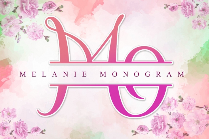 Melanie Monogram Font Download