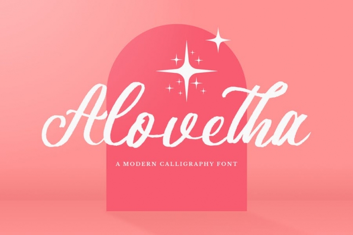 Alovetha - Brush Script Font Font Download