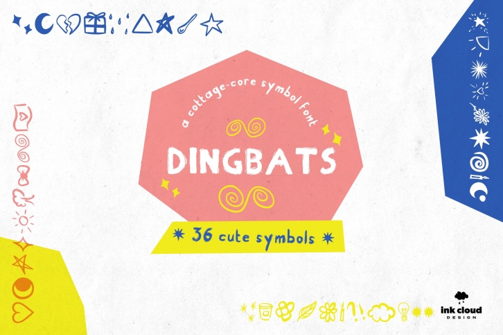 Dingbats Handwritten Symbol Script Kid Craft Typeface Font Download