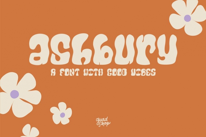 Ashbury Display  Retro Pattern Font Download