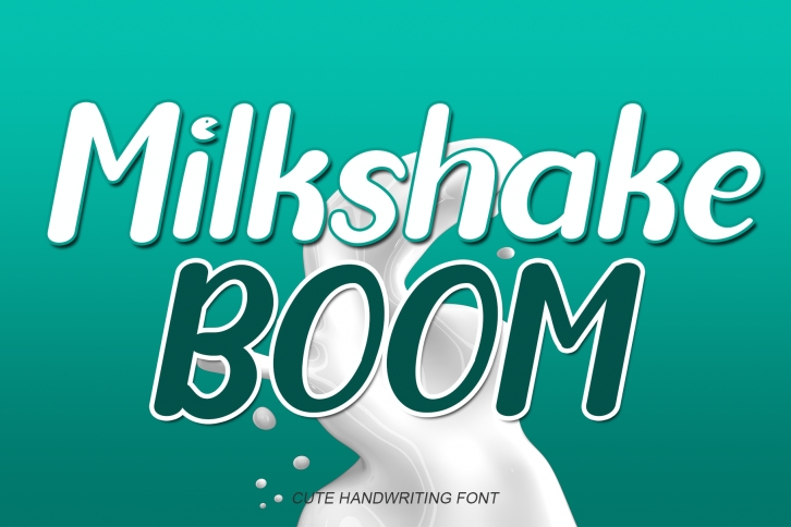 Milkshake Boom Font Download
