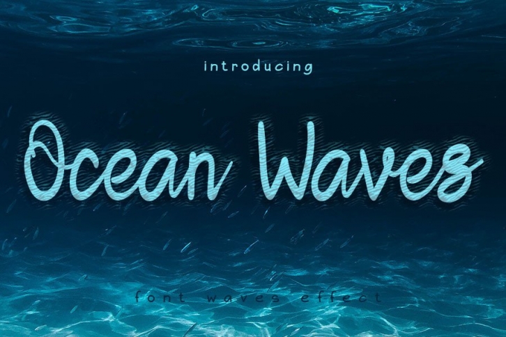 Ocean Waves Font Download
