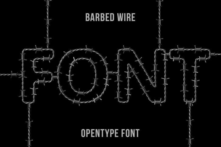Barbed Wire Font Download