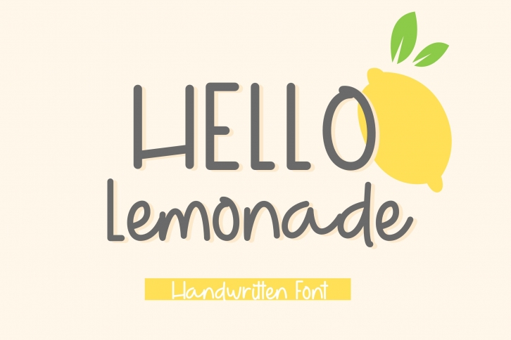 Hello Lemonade Font Download