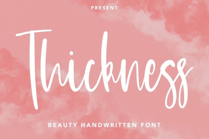 Thickness Font Download