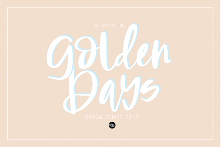 Golden Days Brush Script .OTF Font Font Download