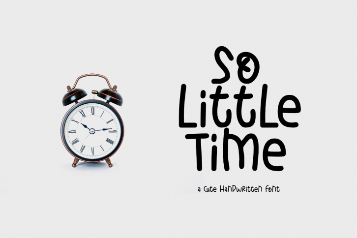 So Little Time Font Download