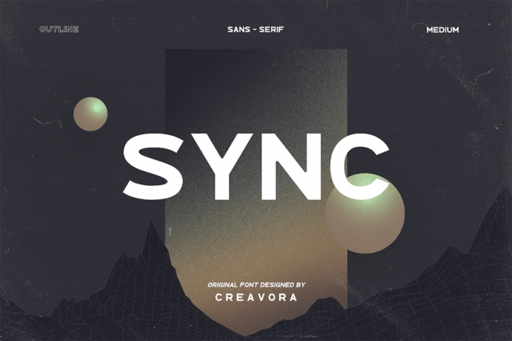 SYNC - Modern Sans Serif Font Font Download
