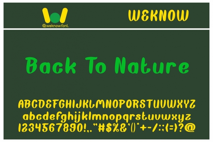 Back to Nature Font Download