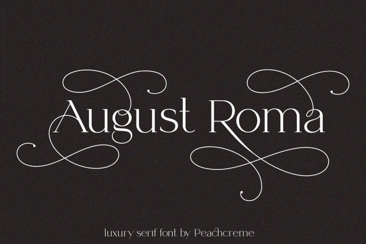August Roma // luxury serif font Font Download