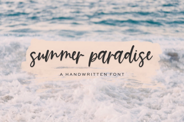 INTRO 50% OFF! Summer Paradise Font Download