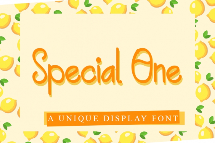 Special One Font Download