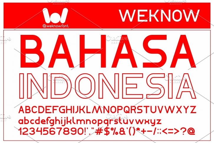 Bahasa Indonesia font Font Download