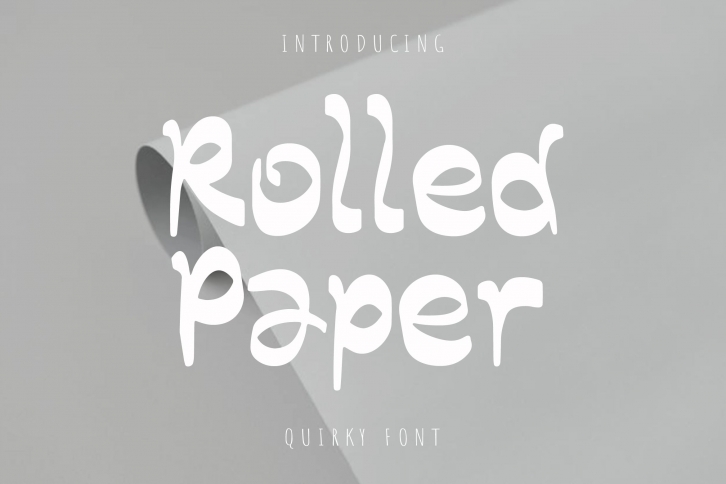 Rolled Paper Font Download