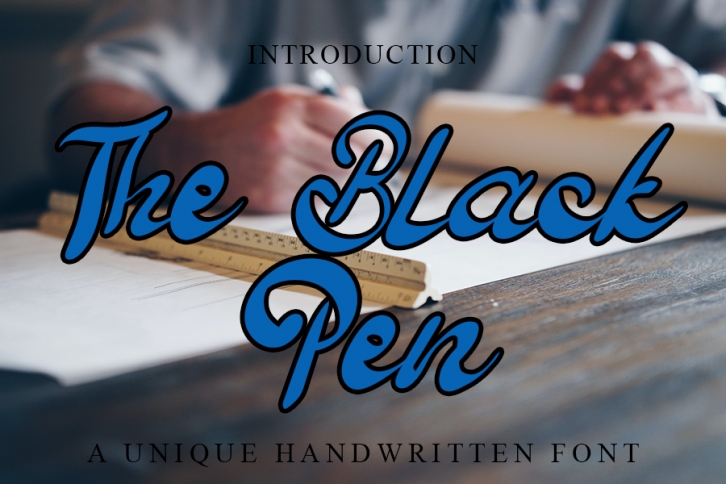 The Black Pen Font Download