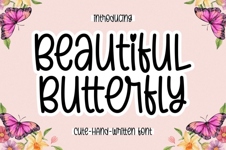Beautiful Butterfly Font Download