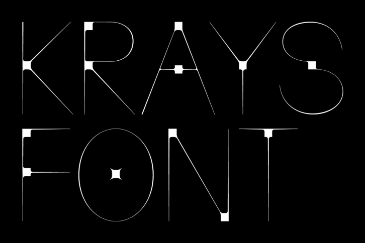 Krays — Extra Thin Accidental Font Download
