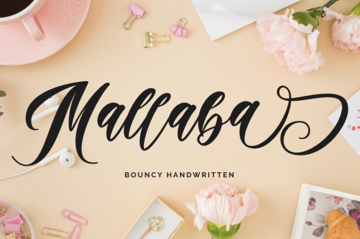 Mallaba - Bouncy Handwritten Font Download