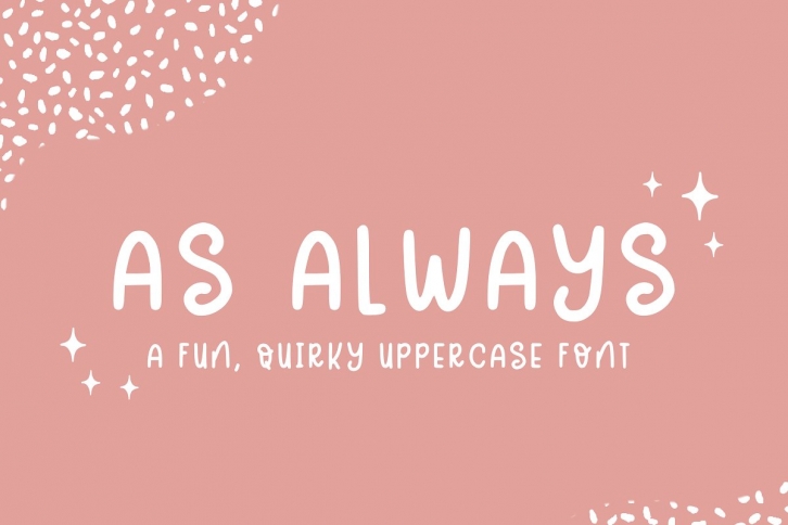 As Always Uppercase Font Download