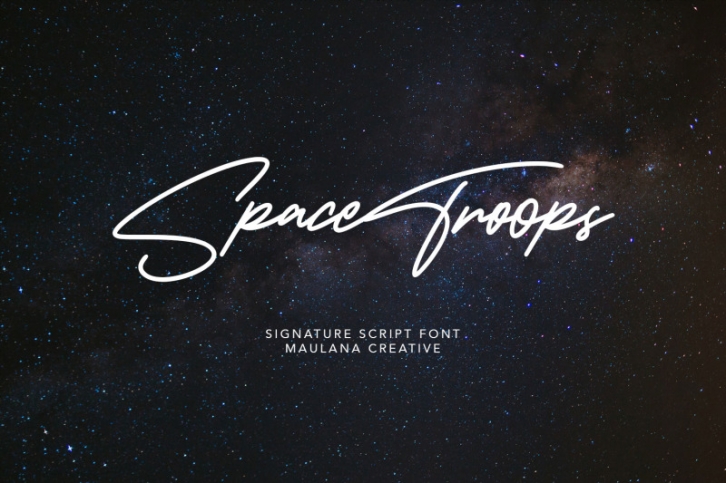 Spacetroops Signature Font Font Download