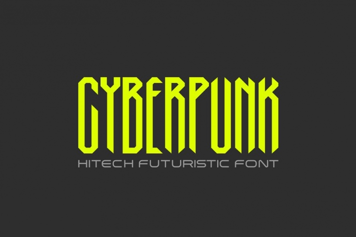 Cyberpunk Technology Gothic Condense Font Download