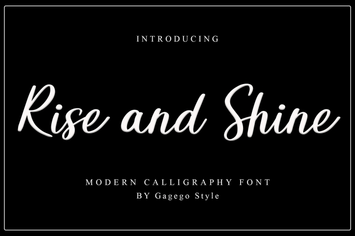 Rise and Shine Font Download
