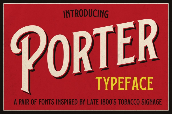Porter – A Vintage 2 Set Font Download
