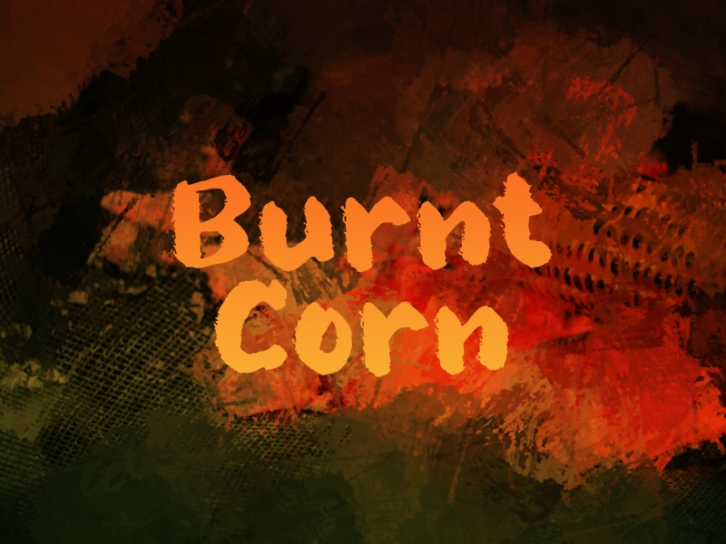 B Burnt Cor Font Download