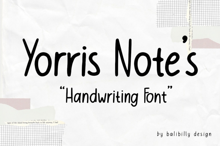 Yorris Note's Font Download