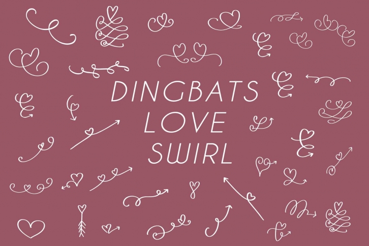 Dingbats Love Swirl Font Download