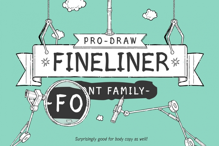 Pro-Draw Fineliner Handwritten Font Download