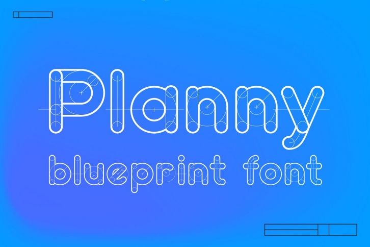 Planny blueprint font Font Download