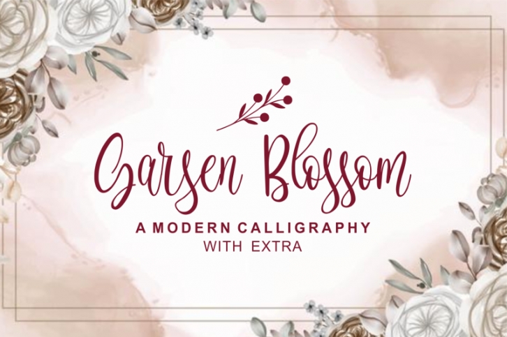 Garsen Blossom Font Download
