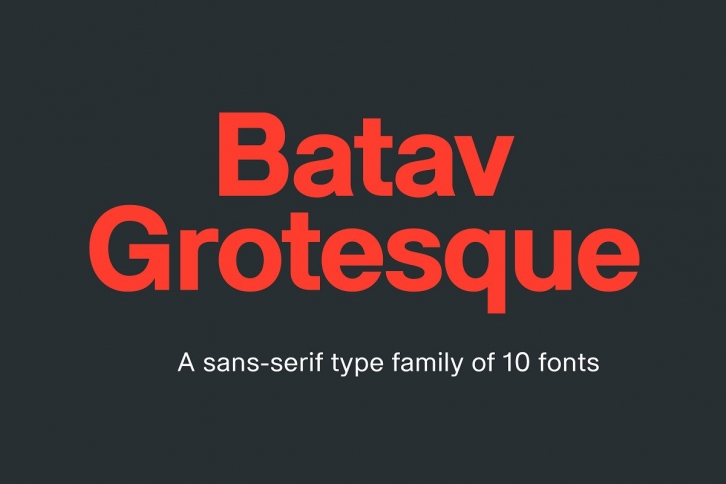 Batav Grotesque (10) Font Download