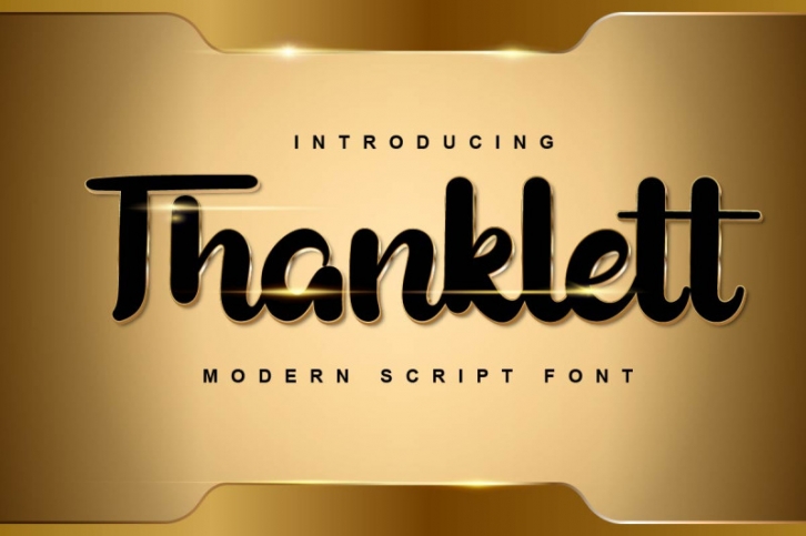 Thanklett Font Download