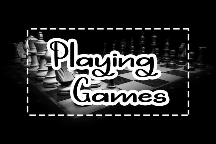 Playing Games Font Download