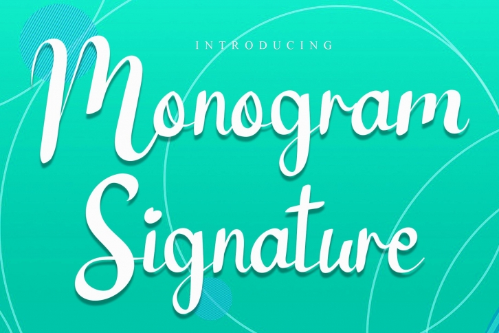 Monogram Signature Font Download