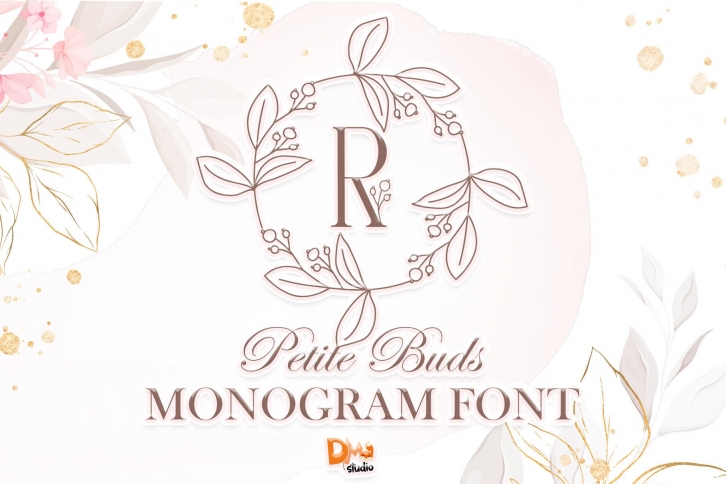 Petite Buds Monogram Font Download