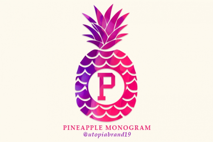 Pineapple Monogram Font Download