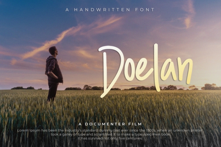 Doelan - A Handwritten Font Font Download